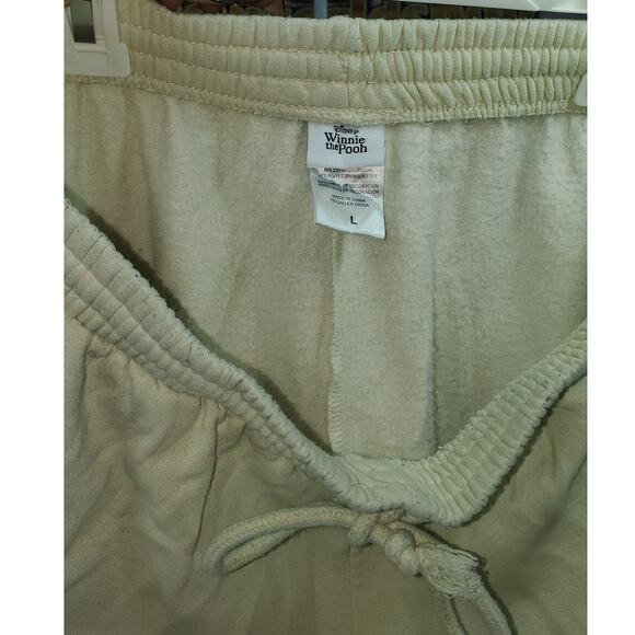 Disney Winnie the Pooh Women’s Yellow Sweatpants Size Large Jogger Style - Picture 4 of 5